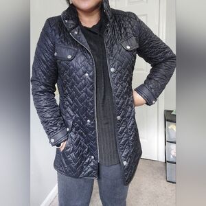 Cole Haan Quilted Black Jacket